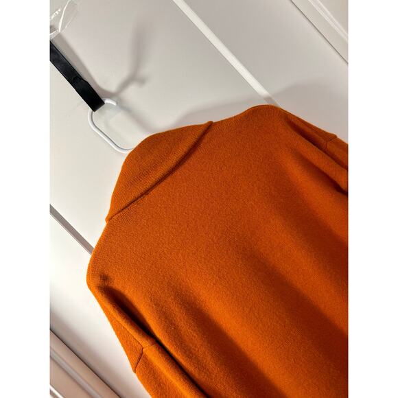 Modcloth Snuggly Variety Oversized Long Cardigan Sweater Orange Size Medium - Picture 8 of 13
